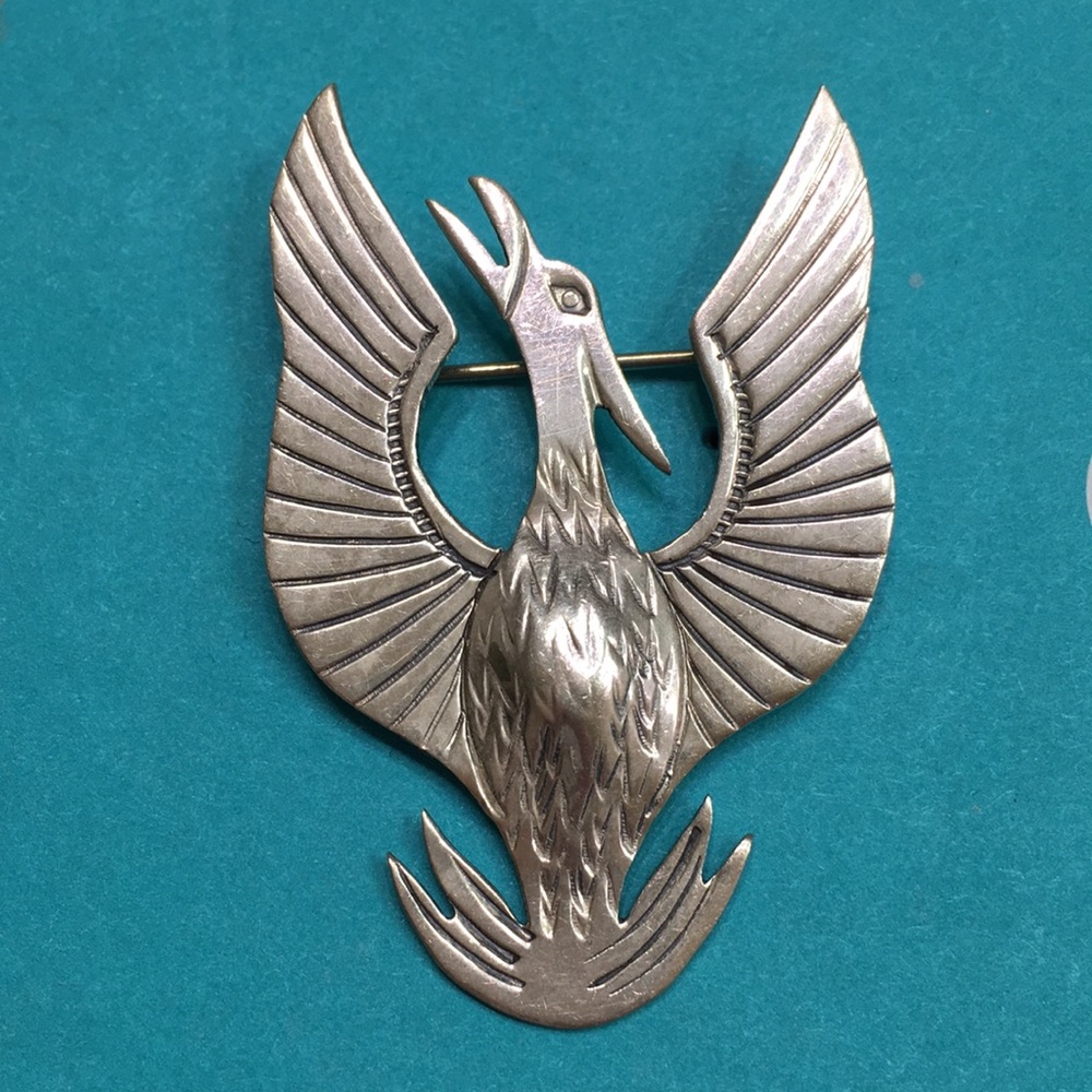 Rising Phoenix brooch